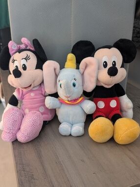 Disney Plush Toy Set - Minnie, Dumbo & Mickey